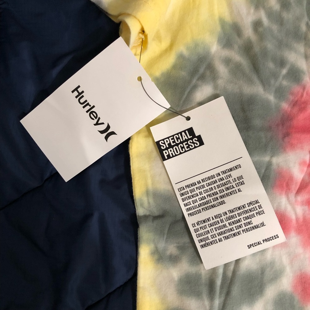 Hurley tie dye cotton shirt